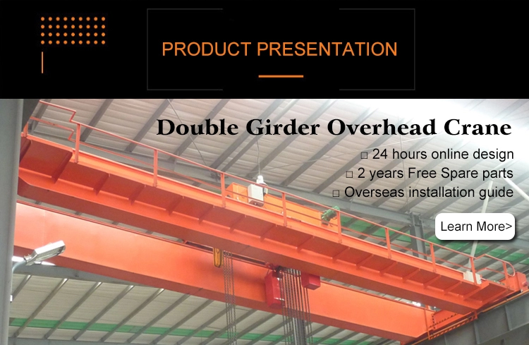 electric hoist trolley crane double girder overhead crane warehouse